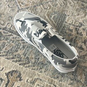 Vans Camo Slip-On Shoes - Gray